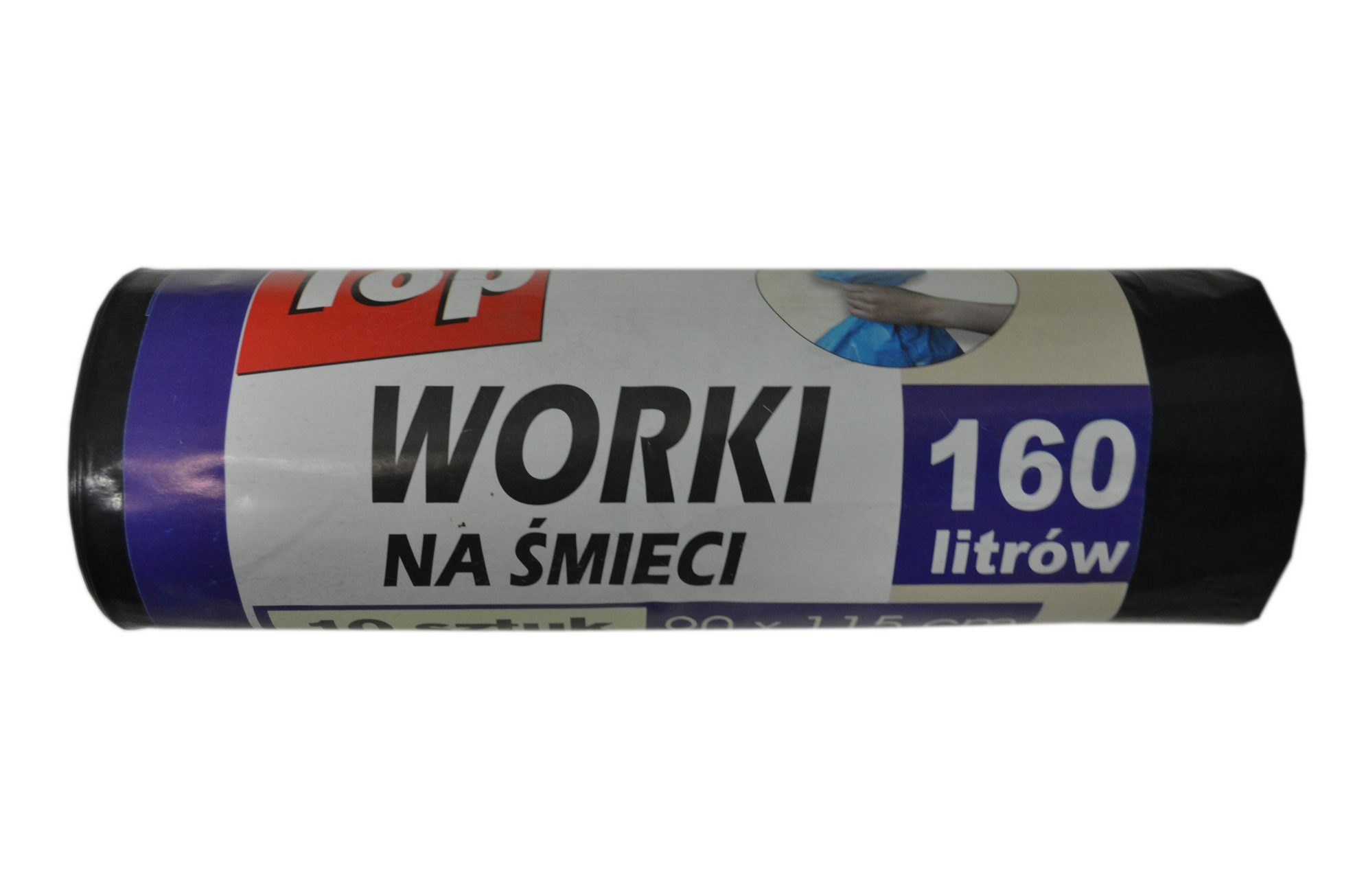Пакети для сміття "TOP", 160 л., 10 шт., 40 мкм LDPE